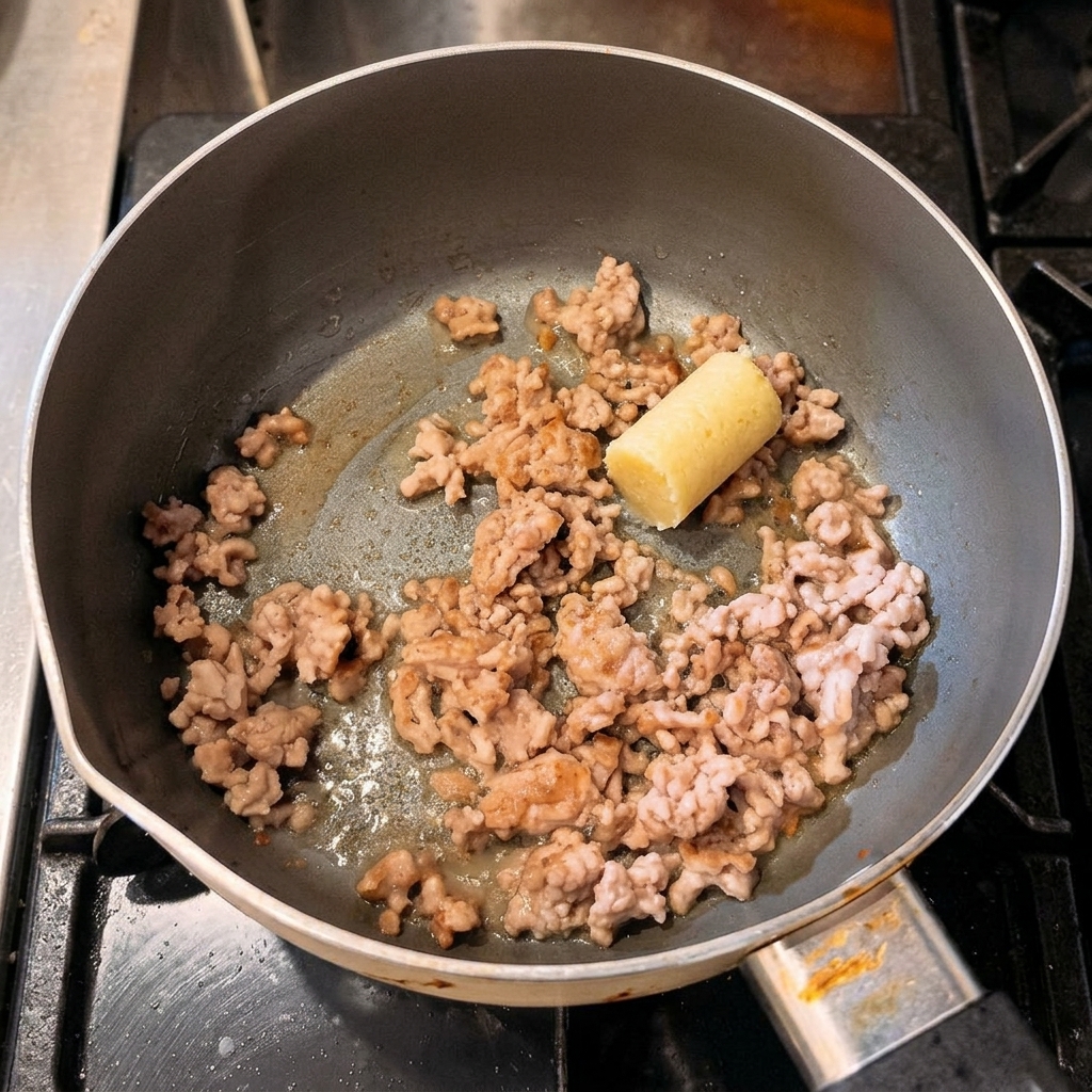 細筆を使ってブラウンのジェルを爪の中央に向かってぼかし、綺麗なオンブレグラデーションを作っている様子。