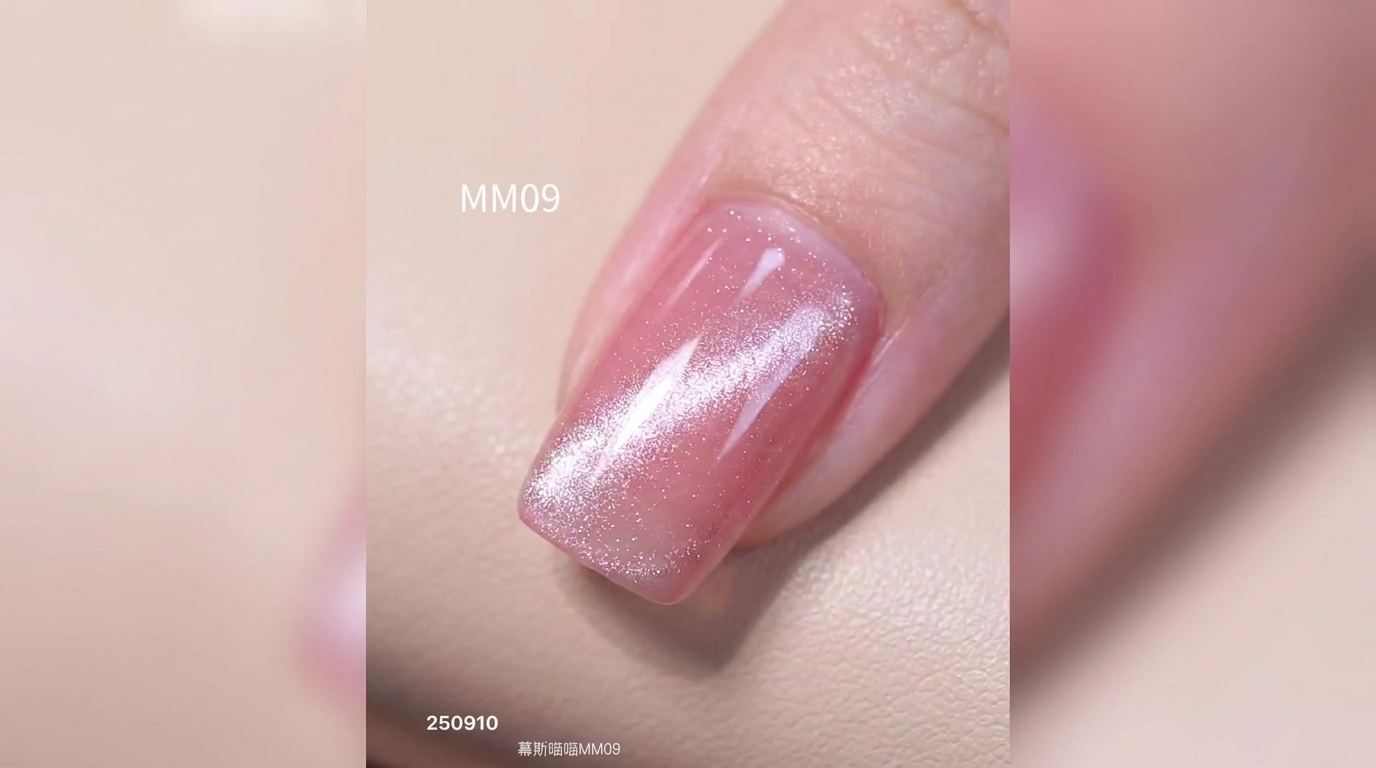 桜ピンクのマグネットネイル（キャッツアイ） — 自宅でできるステップバイステップ解説
