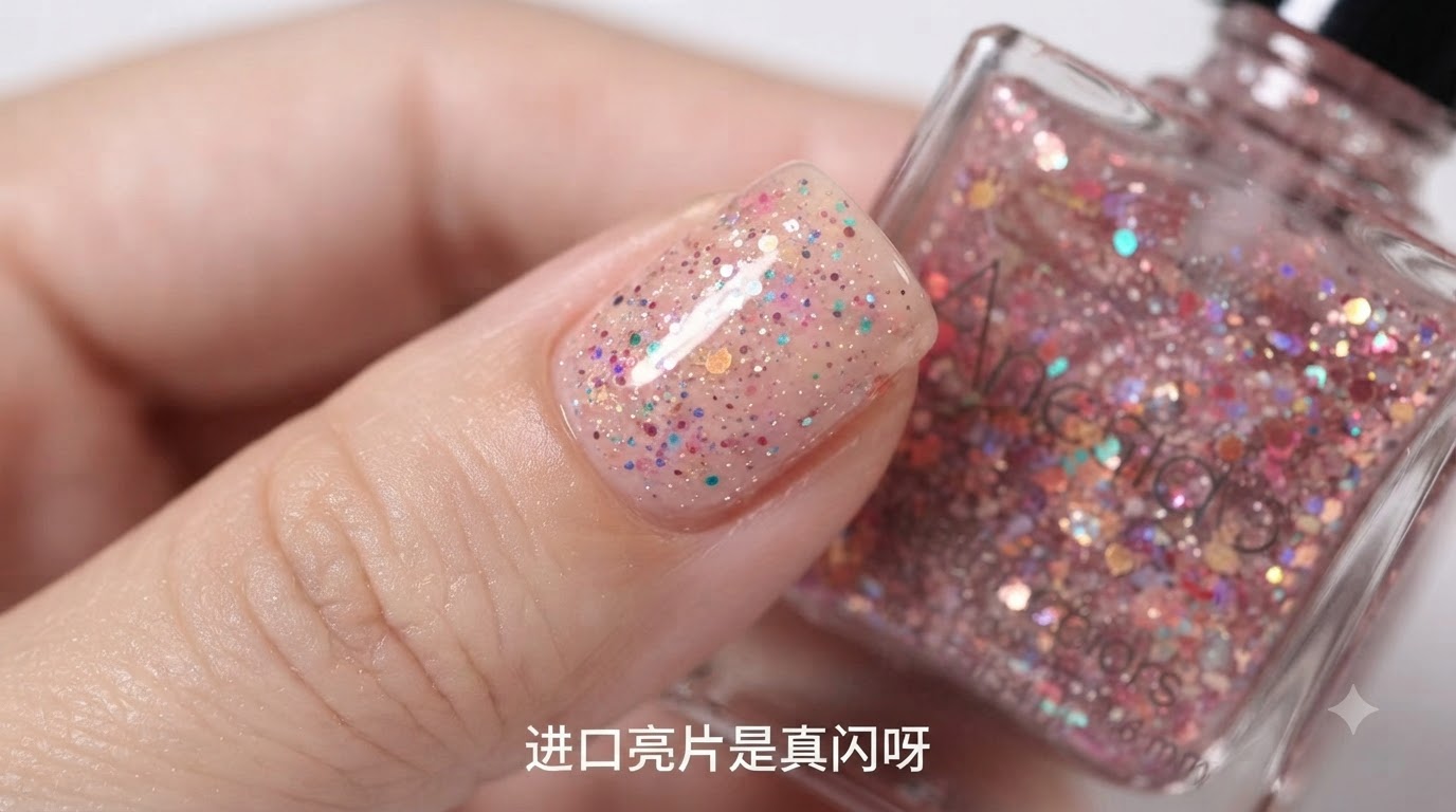グリッターフレークネイルポリッシュの塗り方 — ステップバイステップガイド